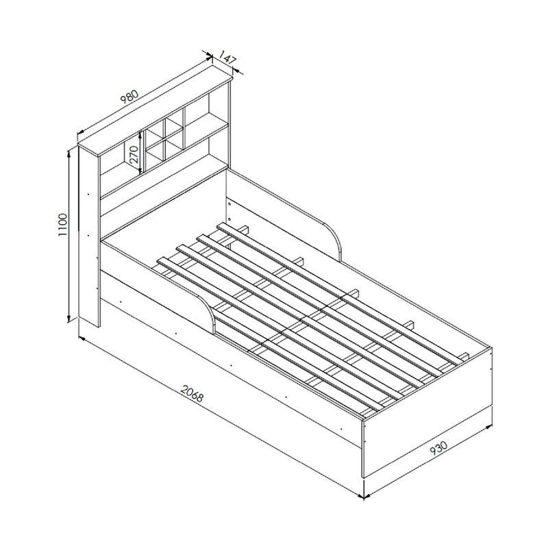 cama-infantil-com-nichos-para-colchao-188x88cm-multimoveis-cr40069-branca