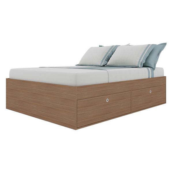 Cama Queen 4 Portas para Colchão 198x158cm Multimóveis CR40089 Montana