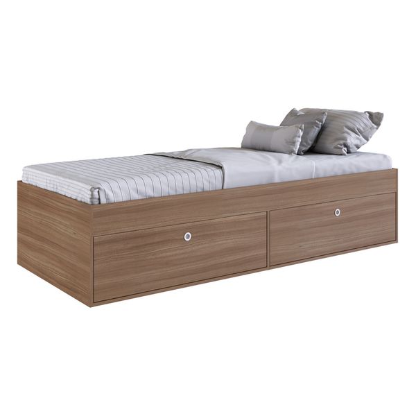 Cama Solteiro 4 Portas para Colchão 188x78cm Multimóveis CR40090 Montana