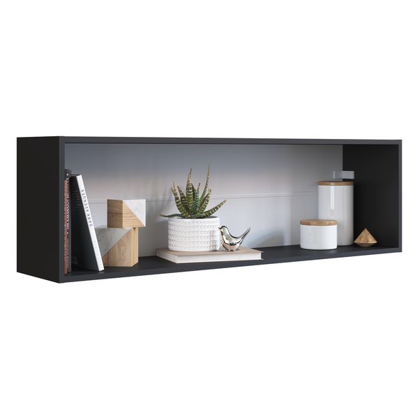 Prateleira Organizadora 120cm Multimóveis CR45203 Preta