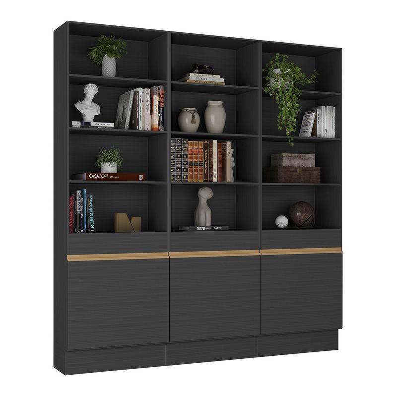 armario-estante-escritorio-3-portas-multimoveis-mp7001-preto-dourado