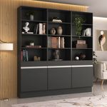 armario-estante-escritorio-3-portas-multimoveis-mp7001-preto-branco