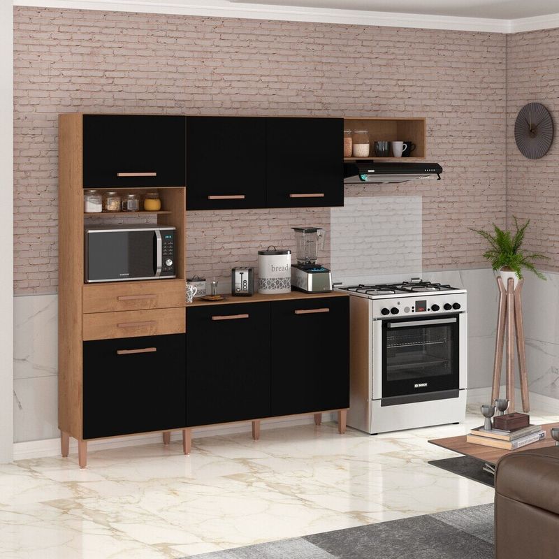 cozinha-completa-compacta-3-pcs-225cm-multimoveis-cr20110-canelato-rustico-preto