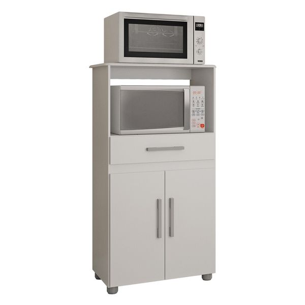 Balcão 2 Portas para Forno e Microondas Multimóveis CR20230 Branco