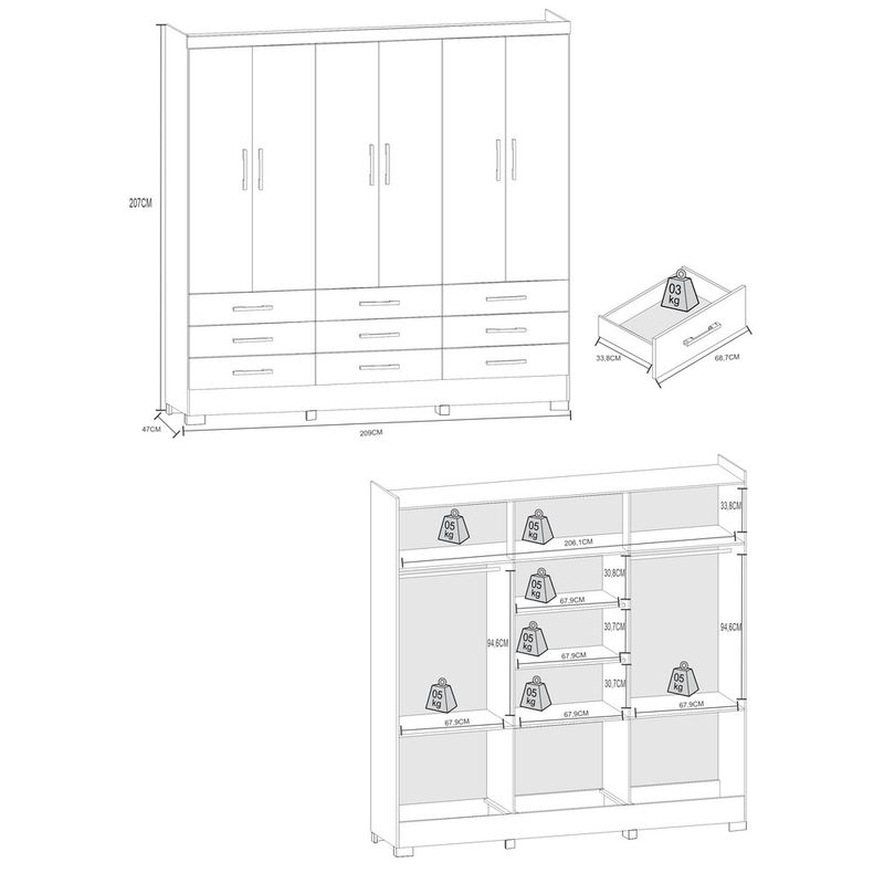 guarda-roupas-6-portas-e-9-gavetas-multimoveis-cr35122-canelato-rustico-natura-off-white