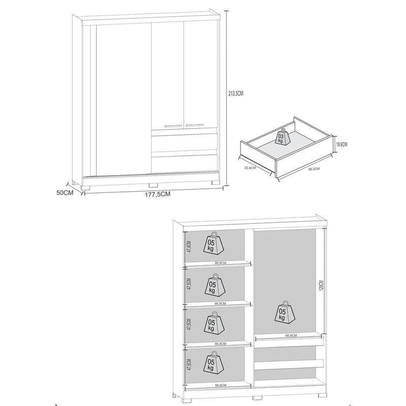 guarda-roupas-3-portas-e-2-gavetas-multimoveis-cr35124-canelato-rustico-natura-off-white