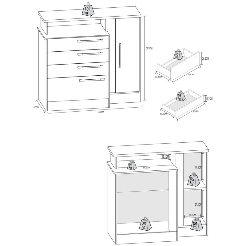 comoda-109cm-4-gavetas-1-porta-multimoveis-cr35148-branco