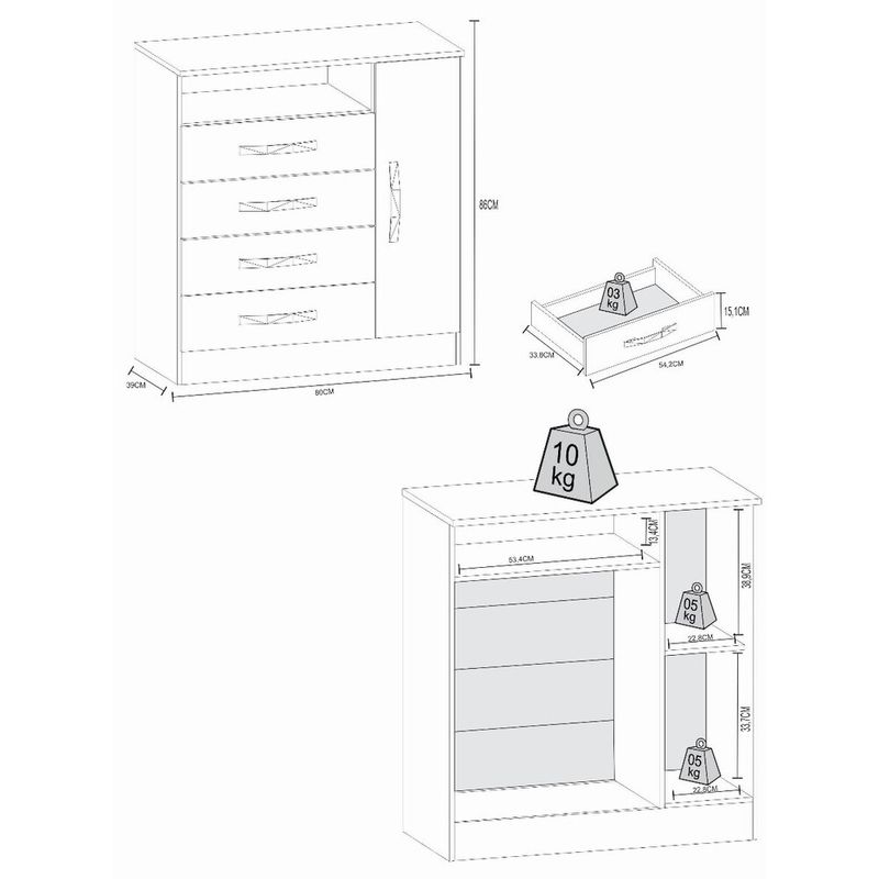 comoda-80cm-4-gavetas-1-porta-multimoveis-cr35150-branco