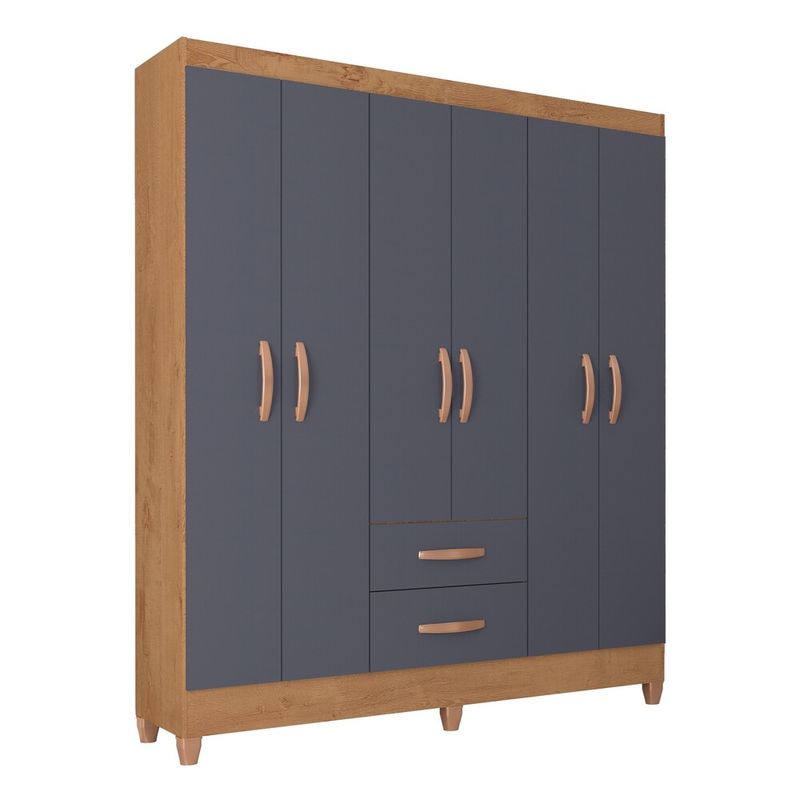 guarda-roupas-com-6-portas-e-2-gavetas-multimoveis-cr35137-canelato-rustico-grafite