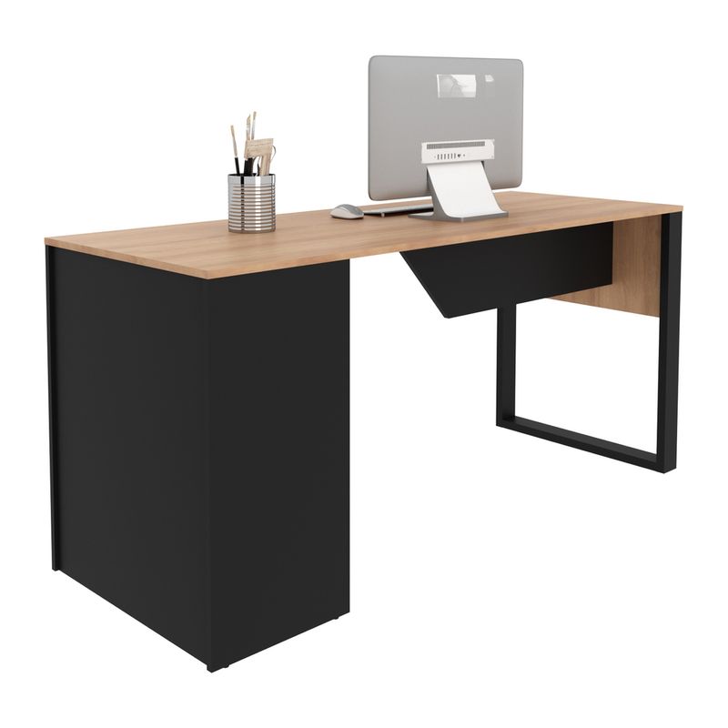 mesa-para-escritorio-com-armario-160cm-multimoveis-cr25264-amendoa-preto