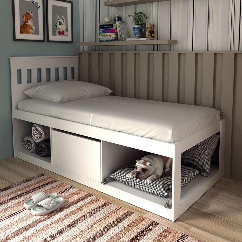 cama-solteiro-com-1-porta-e-nichos-espaco-pet-multimoveis-cr40112-branco