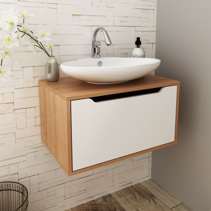 gabinete-banheiro-suspenso-60cm-com-1-porta-multimoveis-cr10123-amendoa-branco