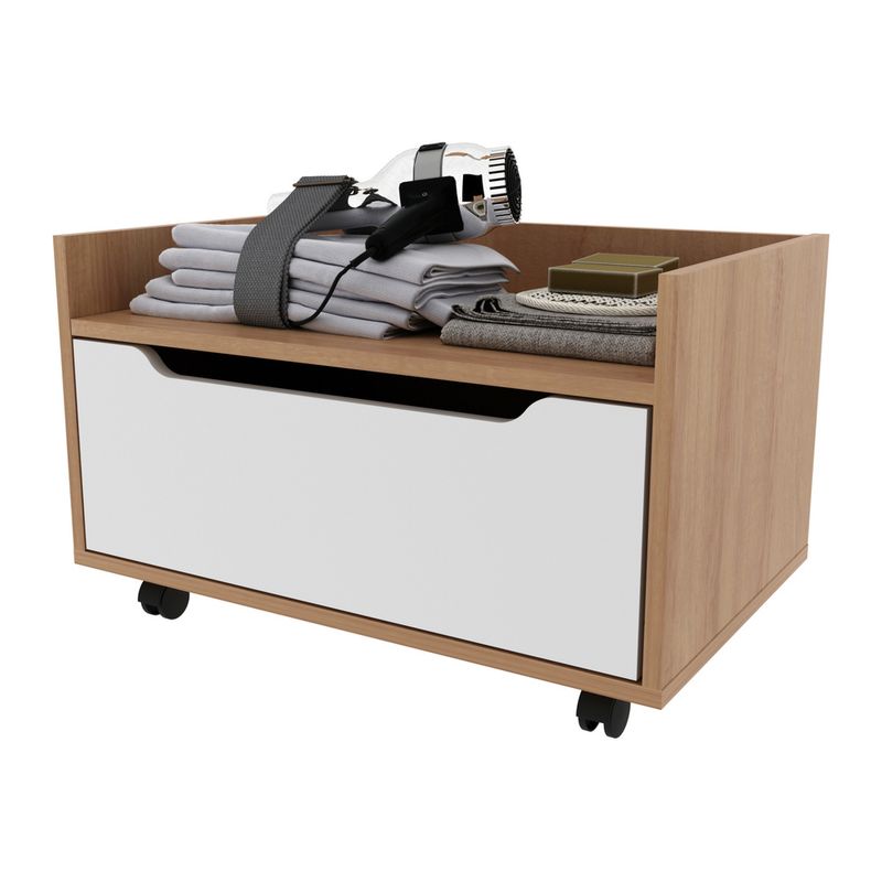 gabinete-banheiro-60cm-com-1-gaveta-e-rodizios-multimoveis-cr10124-amendoa-branco