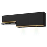kit-2-armarios-de-cozinha-aereos-3-portas-com-leds-veneza-multimoveis-mp2146-preto-dourado