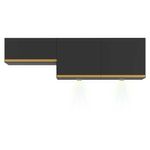kit-2-armarios-de-cozinha-aereos-3-portas-com-leds-veneza-multimoveis-mp2146-preto-dourado