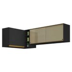 kit-armario-de-cozinha-aereo-canto-90cm-e-aereo-120cm-veneza-multimoveis-mp2147-preto-dourado