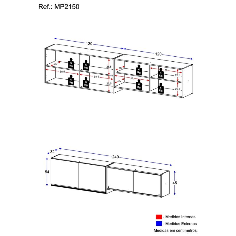 kit-2-armarios-de-cozinha-aereos-4-portas-veneza-multimoveis-mp2150-preto