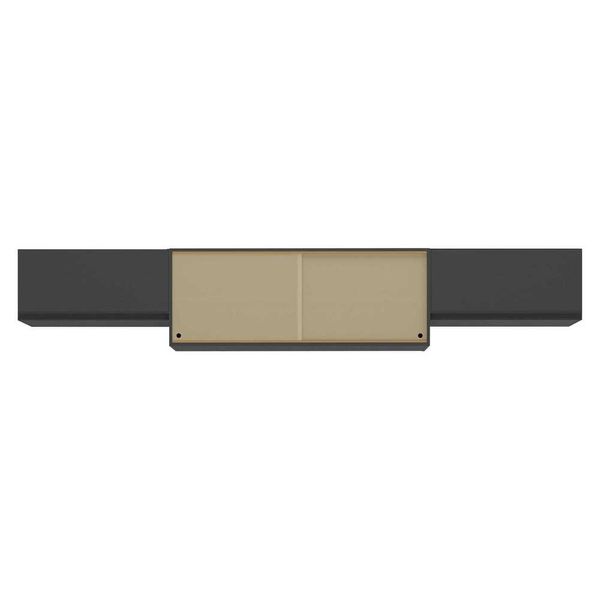 Kit 3 Armários de Cozinha Aéreos 4 Portas Veneza Multimóveis MP2152 Preto