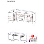 kit-armario-de-cozinha-balcao-canto-90cm-e-gabinete-pia-150cm-veneza-multimoveis-mp2158-branco-dourado