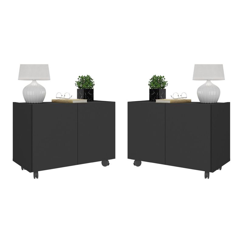 kit-2-mesas-de-cabeceira-com-rodizios-2-portas-multimoveis-mp4136-preto