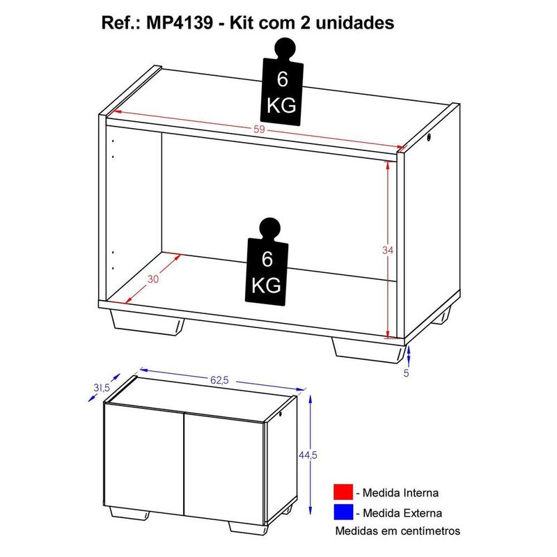 kit-2-mesas-de-cabeceira-2-portas-e-pes-multimoveis-mp4139-rustic-natural