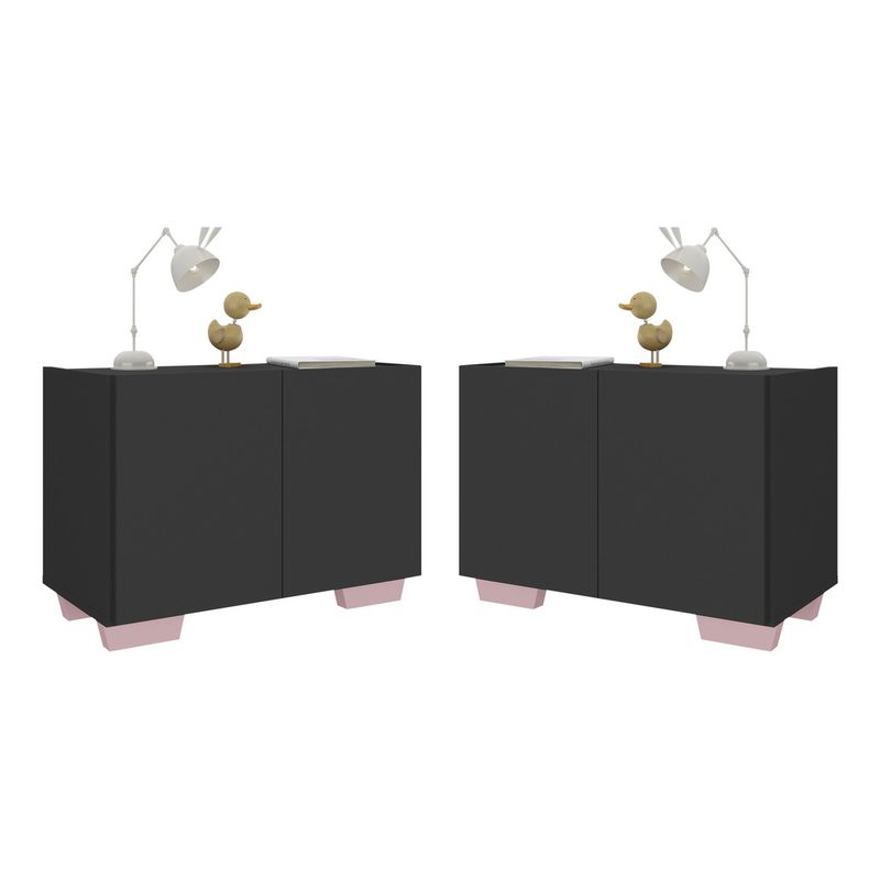 kit-2-mesas-de-cabeceira-2-portas-e-pes-multimoveis-mp4139-preto-rosa