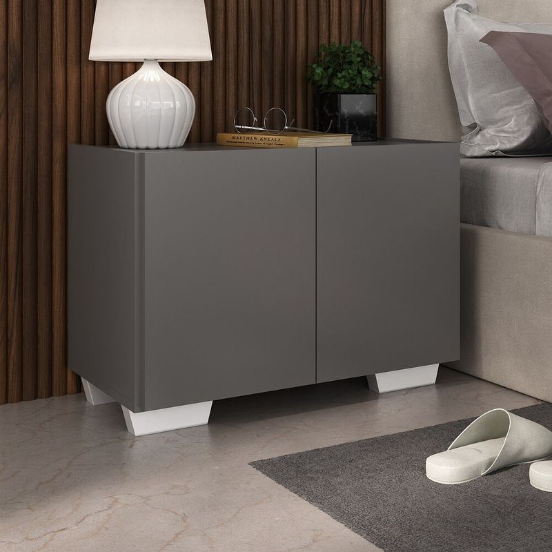 kit-2-mesas-de-cabeceira-2-portas-e-pes-multimoveis-mp4139-grafite-branco