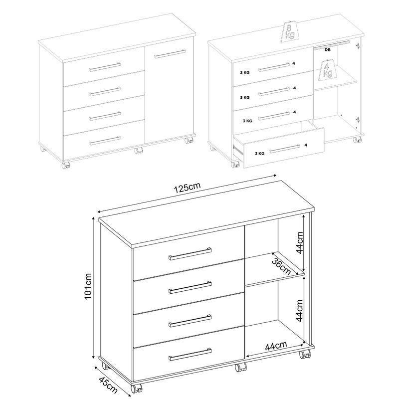 comoda-1-porta-e-4-gavetas-com-rodizios-multimoveis-cr40114-branco