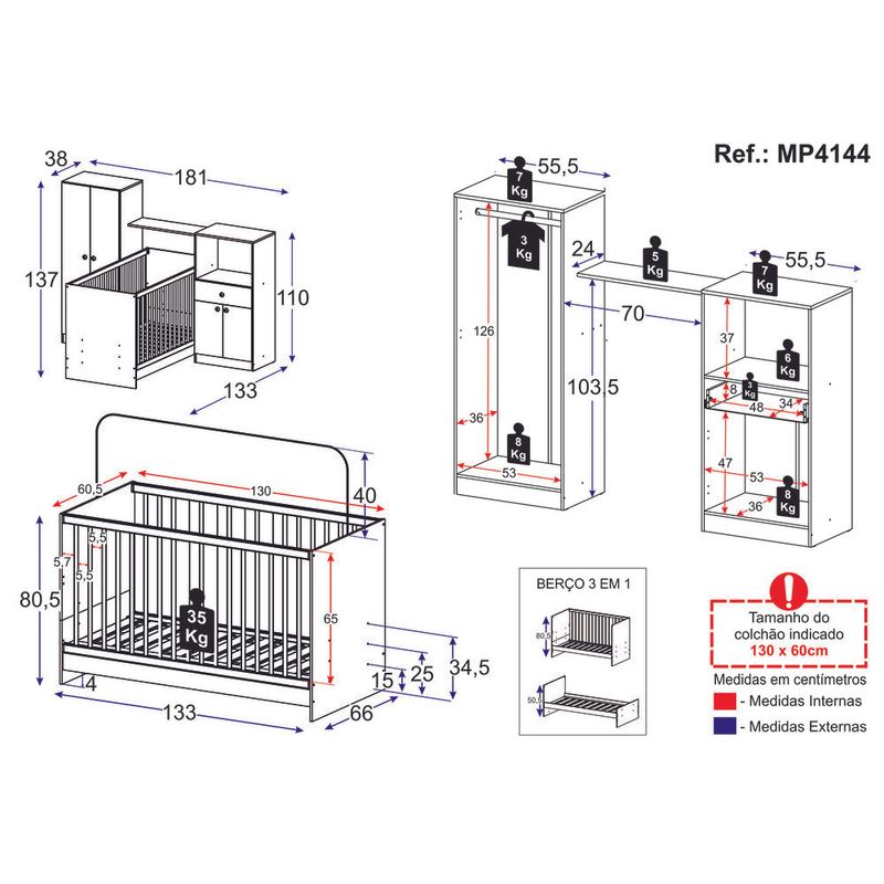 berco-3-em-1-e-guarda-roupas-4-portas-1-gaveta-multimoveis-mp4144-branco