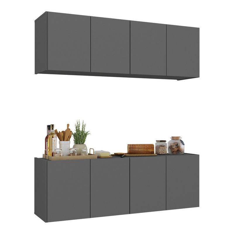 kit-armario-de-cozinha-e-balcao-4-portas-multimoveis-mp2161-grafite