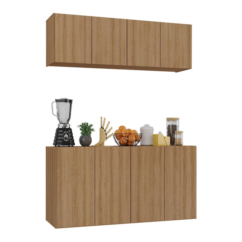 kit-armario-de-cozinha-e-aparador-4-portas-multimoveis-mp2162-rustic