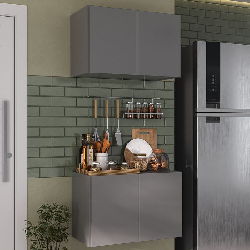 kit-armario-de-cozinha-e-balcao-2-portas-multimoveis-mp2163-grafite