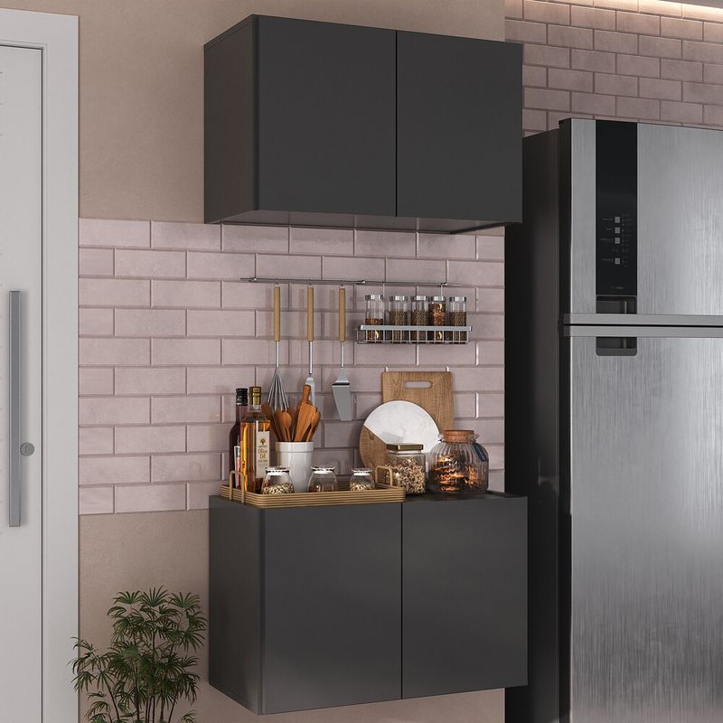 kit-armario-de-cozinha-e-balcao-2-portas-multimoveis-mp2163-preto