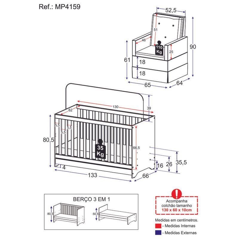 berco-3-em-1-com-colchao-e-poltrona-amamentacao-multimoveis-mp4159-branco