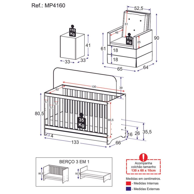 berco-3-em-1-com-colchao-poltrona-amamentacao-e-puff-multimoveis-mp4160-branco-cinza