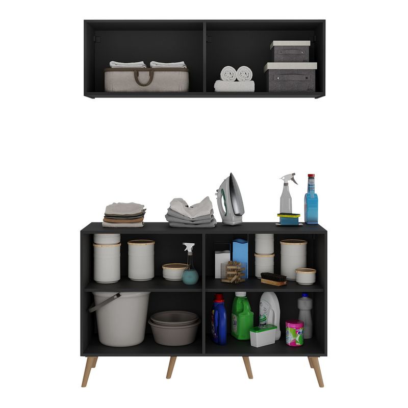 conjunto-lavanderia-retro-multiuso-armario-aereo-e-balcao-4-portas-multimoveis-mp5053-preto-natural