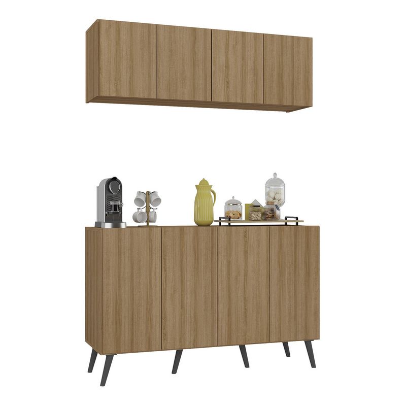 conjunto-cantinho-do-cafe-retro-armario-e-aparador-4-portas-multimoveis-mp1084-rustic-preto