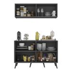 conjunto-cantinho-do-cafe-retro-armario-e-aparador-4-portas-multimoveis-mp1084-grafite-preto