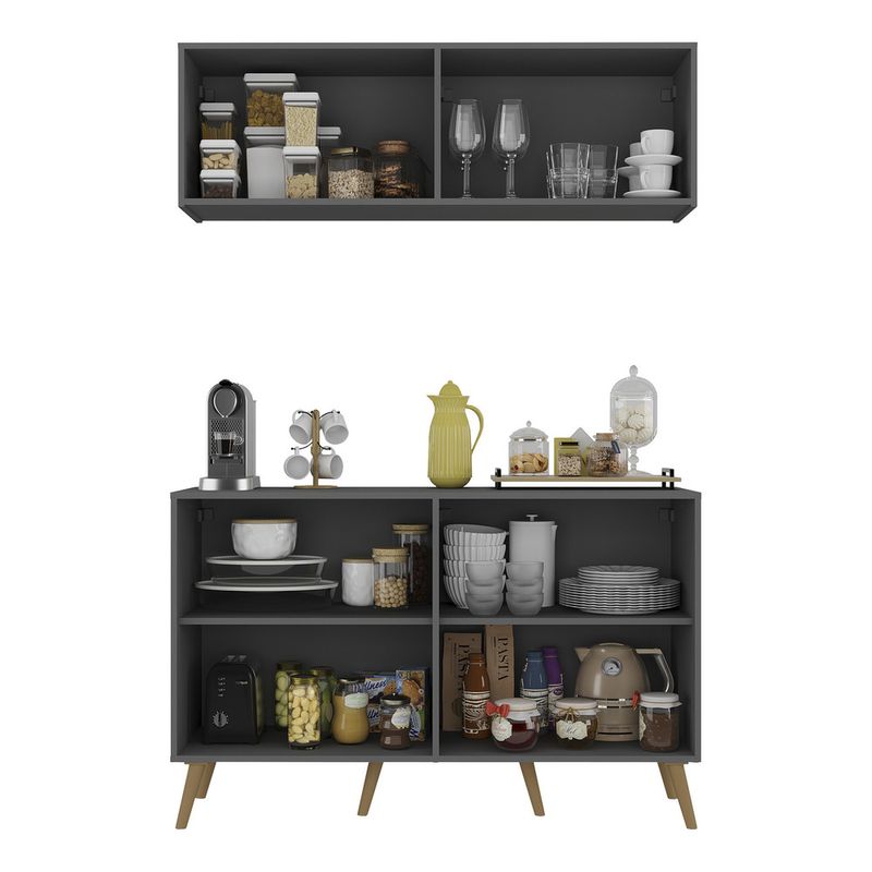 conjunto-cantinho-do-cafe-retro-armario-e-aparador-4-portas-multimoveis-mp1084-grafite-natural
