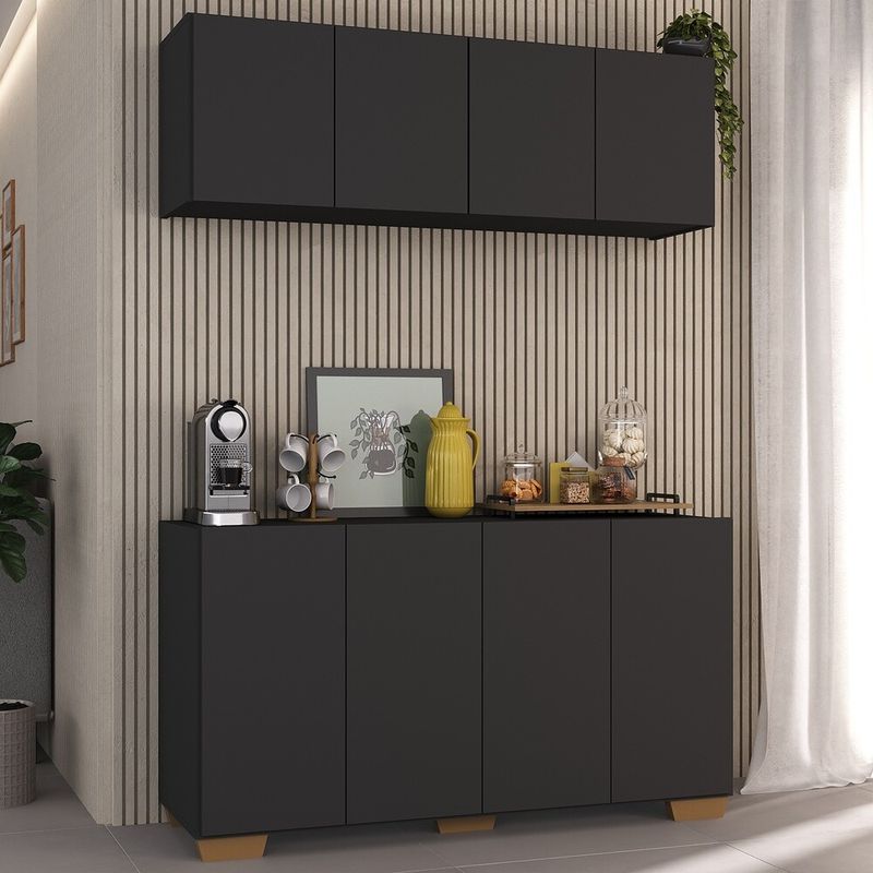 conjunto-cantinho-do-cafe-armario-e-aparador-4-portas-multimoveis-mp1085-preto-natural