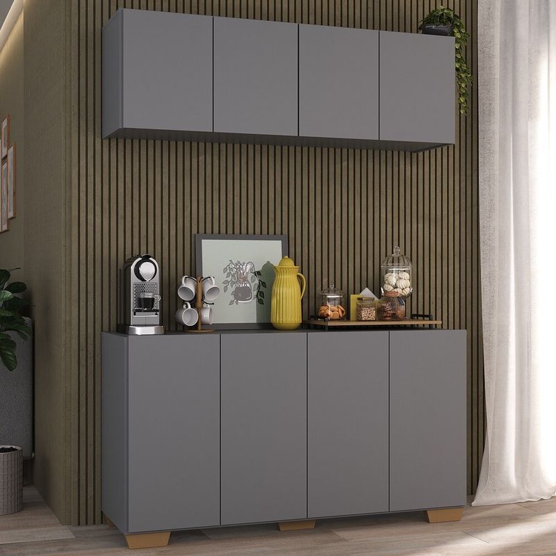 conjunto-cantinho-do-cafe-armario-e-aparador-4-portas-multimoveis-mp1085-grafite-natural