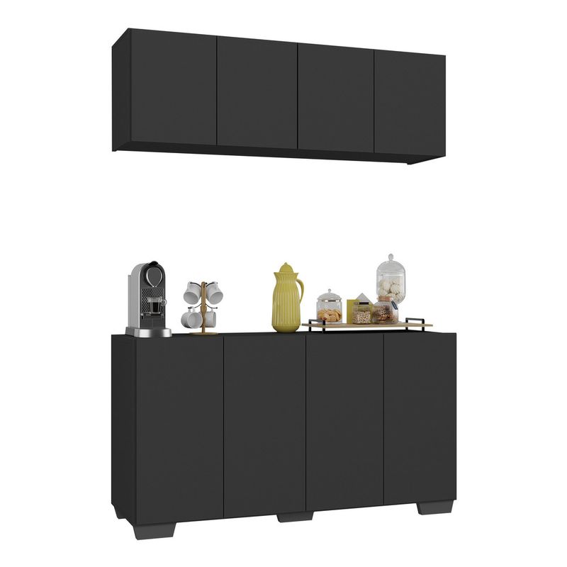 conjunto-cantinho-do-cafe-armario-e-aparador-4-portas-multimoveis-mp1085-preto