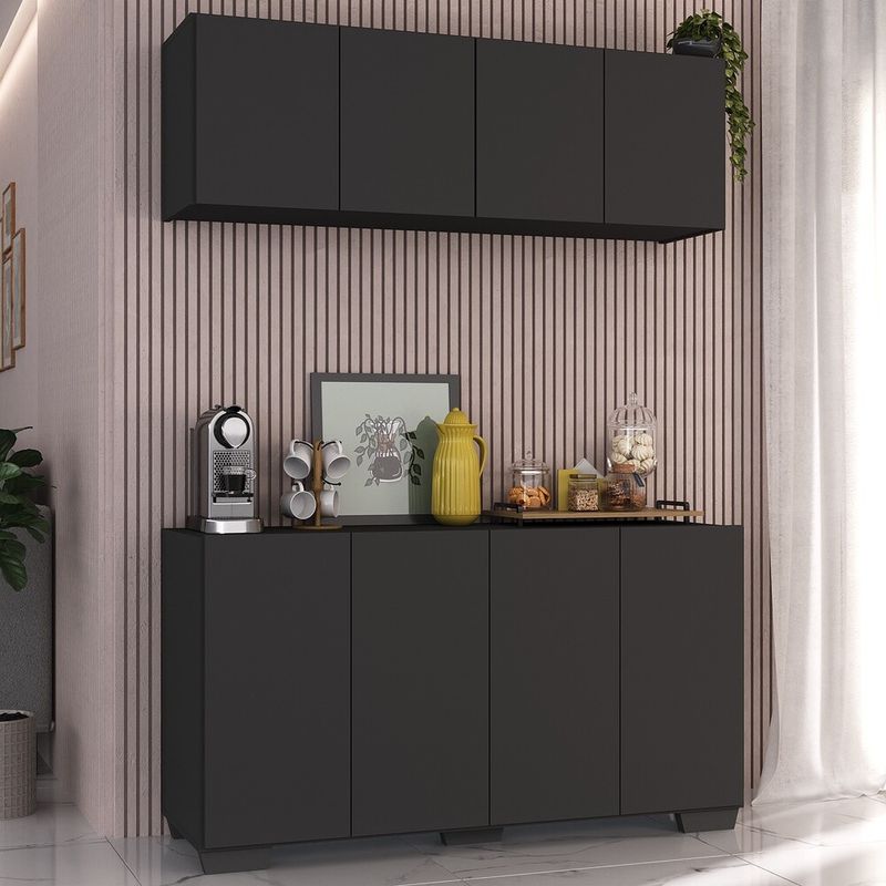 conjunto-cantinho-do-cafe-armario-e-aparador-4-portas-multimoveis-mp1085-preto