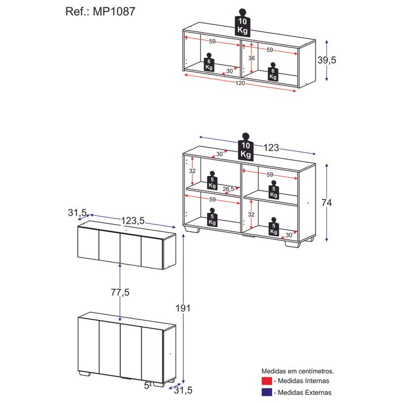 kit-bar-armario-aereo-e-aparador-4-portas-multimoveis-mp1087-rustic-preto