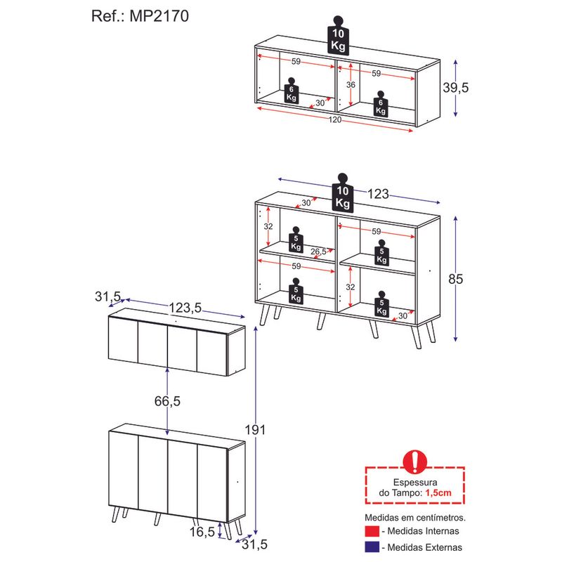 kit-armario-de-cozinha-aereo-e-balcao-4-portas-retro-multimoveis-mp2170-rustic-preto