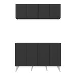 kit-armario-de-cozinha-aereo-e-balcao-4-portas-retro-multimoveis-mp2170-preto-branco