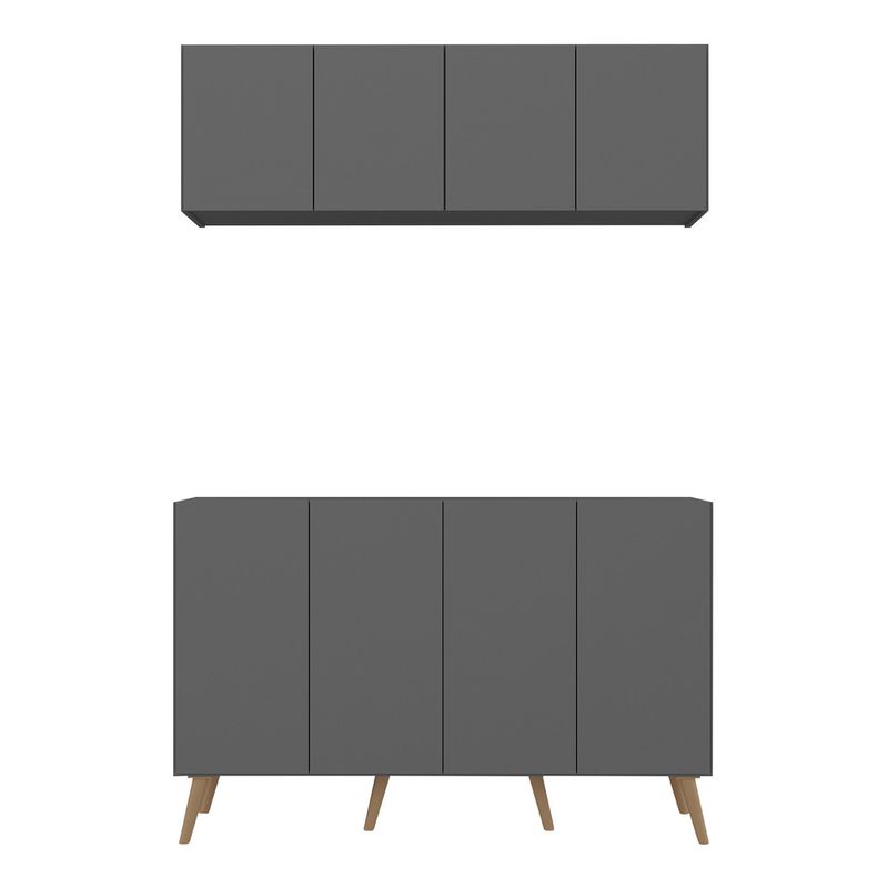 kit-armario-de-cozinha-aereo-e-balcao-4-portas-retro-multimoveis-mp2170-grafite-natural