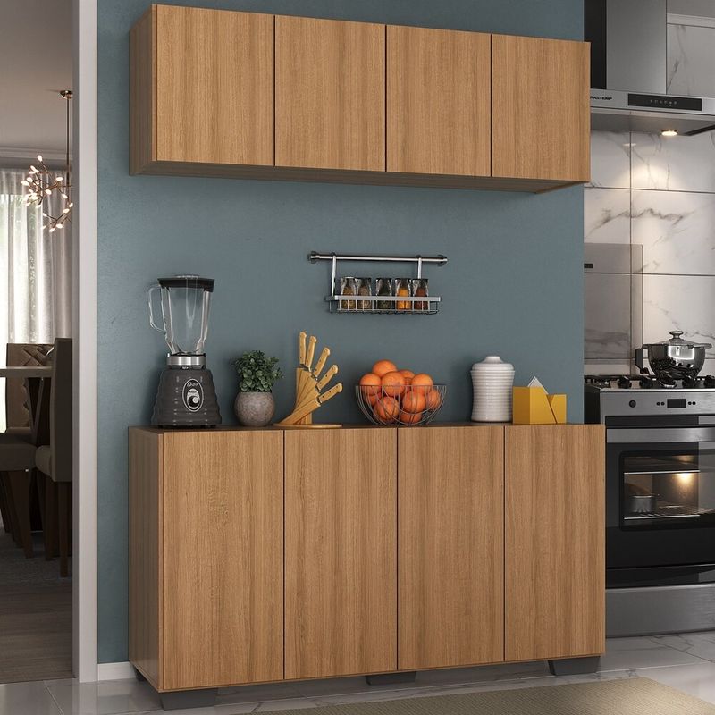 kit-armario-de-cozinha-aereo-e-balcao-4-portas-multimoveis-mp2171-rustic-preto
