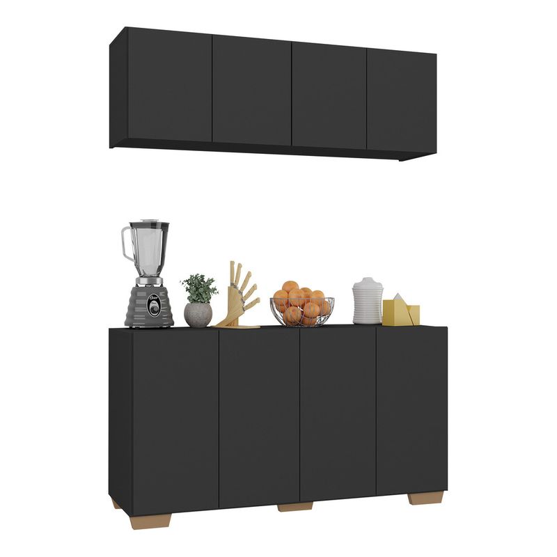 kit-armario-de-cozinha-aereo-e-balcao-4-portas-multimoveis-mp2171-preto-natural