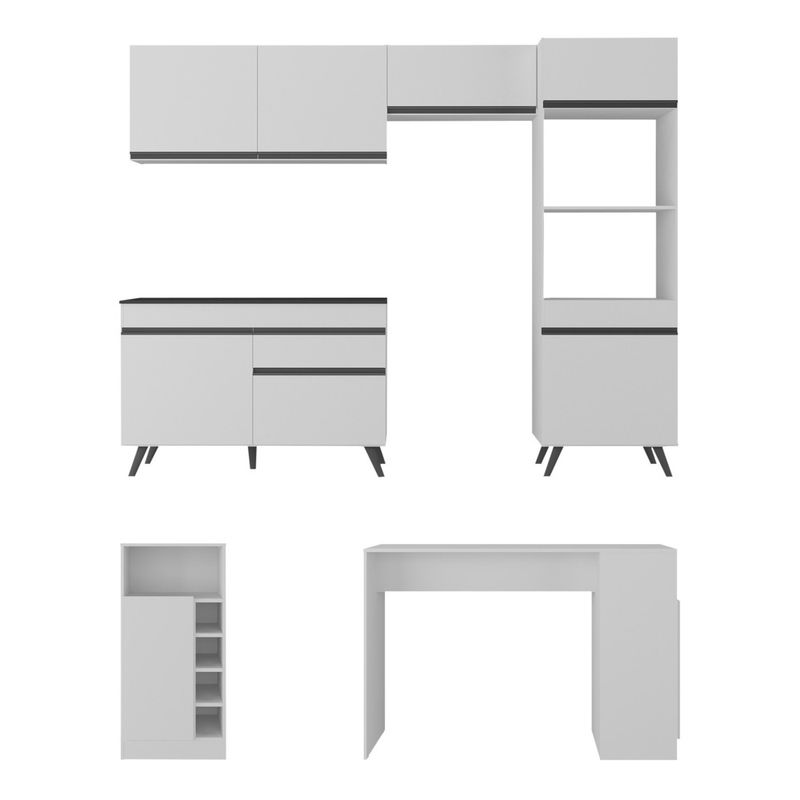 armario-de-cozinha-com-bancada-mesa-gourmet-veneza-multimoveis-mp2174-branco-preto